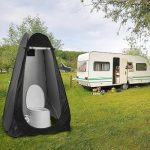 Trintion Pop Up Toilettenzelt – Tragbares Dusch & Umkleidezelt mit UV Schutz – Mobiles WC Zelt für Camping, Strand & Outdoor – Inklusive Tragetasche ...