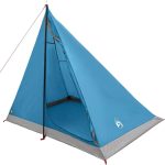 HFXHIJXQ 2 Personen Trekkingzelt Leichtes Rucksackzelt aus 185T Polyester mit PU Beschichtung, Kompaktes Campingzelt für Outdoor Abenteuer, Wandern und Camping, 225x130x142cm, Blau : Amazon.de: Sport & Freizeit
