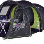 High Peak Paxos 4 Tunnelzelt, 4 Personen, 450x240cm, dunkelgrau/grün bei Camping Wagner Campingzubehör