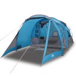 vidaXL Tunnelzelt 4 Personen Blau Wasserdicht