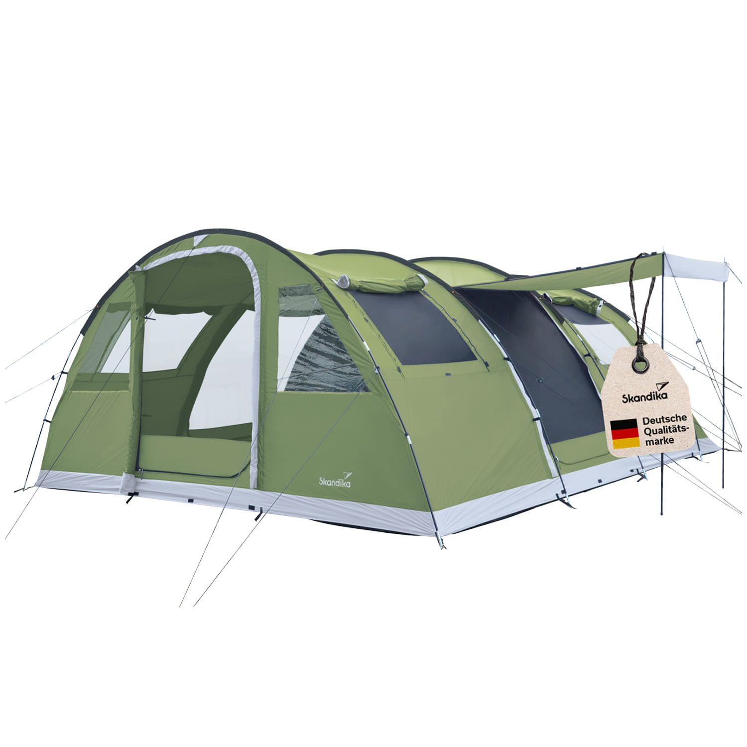 tunnelzelt-6-personen-676vrd-1.jpg Skandika Tunnelzelt Gotland 6 Protect, Gotland 6 Protect Grün, Gr. 450 cm x 540 cm x 210 cm – Bild 1