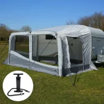 your GEAR Brela Air 360 aufblasbares Vorzelt für Hobby beachy 360 Wohnwagen Reisevorzelt Sonnenvordach
