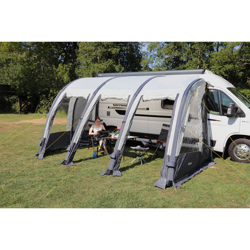 wohnwagen-vorzelt-aufblasbar-306gyc-1.jpg Deiwo Vorzelt aufblasbar Camping Seitenzelt für Wohnwagen, Wohnmobil + Luftpumpe – Bild 1