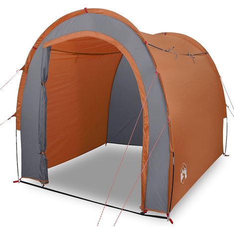 wohnzelt-549qpp-1.jpg Beistellzelt Orange Wasserdicht Campingzelt Beistellzelt Wohnzelt Outdoorzelt Gartenzelt – Bild 1