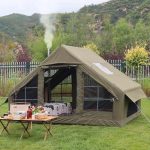 Sportzelt aufblasbares Zelt Campingzelt wasserdichtes Hauszelt Stehhöhenhaus Wohnzelt Zeltvilla mieten 160,00 EUR pro drei Tage mietmeile.de