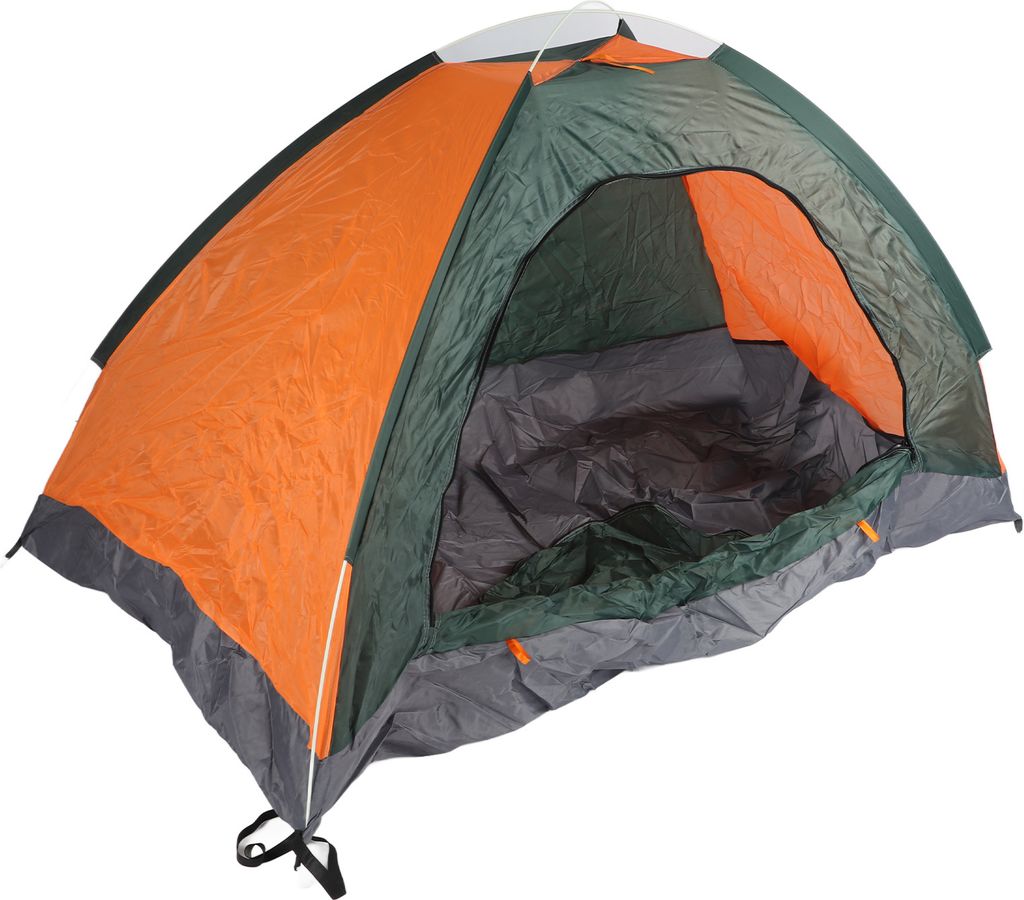 zelt-2-personen-wasserdicht-091jxj-1.jpg Automatisches Zelt für 1–2 Personen – Wasserdicht, Winddicht, Große Kapazität, Grün/Orange, für Camping & Reisen – Bild 1