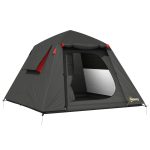 Outsunny Campingzelt 2 Personen 3000mm Wasserdicht & Winddicht Kuppelzelt mit 2 Türen 2 Netzfenstern 2 Seitenfenster Tragetasche | Aosom.de