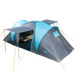 Kuppelzelt Hammerfest 4 Camping Zelt für 4 Personen 2 Kabinen 3000 mm