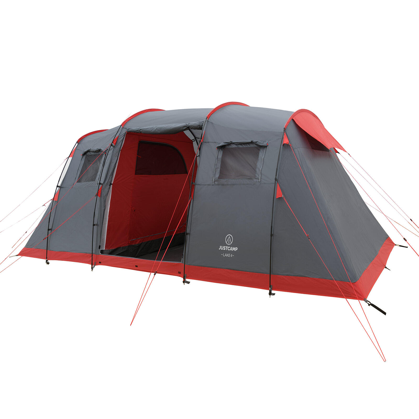 zelt-4-personen-2-schlafkabinen-212hbh-1.jpg Familienzelt Justcamp Lake 4 Camping Zelt für 4 Personen mit zwei Schlafkabinen – Bild 1