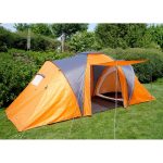 Campingzelt Loksa, 4 Mann Zelt Kuppelzelt Igluzelt Festival Zelt, 4 Personen ~ orange