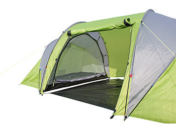 Produktbild NX-6389 Semptec Urban Survival Technology 4 Personen Tunnelzelt mit 2 Schlafkabinen, 3.000 mm Wassersäule – Bild 1