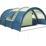 CampFeuer Tunnelzelt mit 2 Schlafkabinen (4 Personen, 5000 mm WS): 1,6 gut