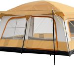 Familienzelt für 4 Personen, Tunnelzelt mit 2 Schlafkabinen und Vorzelt, 10 Min Schnellaufbau, 3000 mm wasserdichtes Campingzelt mit UPF 50+, leichtes Zelt für Familien Camping und Outdoor (Khaki) : Amazon.de: Sport & Freizeit