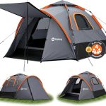 Sekey Camping Zelt 4 Personen wasserdicht mit vorzelt | Instant Pop Up Kuppelzelt, PU3000+ Wasserdicht & UPF50+ Sonnenschutz für Camping, 3 in 1 Familienzelt mit Vorzelt & Markise : Amazon.de: Sport & Freizeit