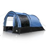 your GEAR Zelt Mistral 4 Personen Tunnelzelt mit Stehhöhe, Familienzelt 410 x 250 x 190 cm, UV 50+, 3000 mm