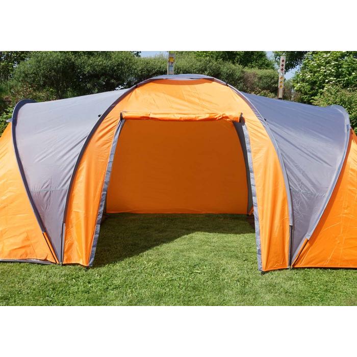 zelt-6-personen-testsieger-224sty-1.jpg Campingzelt Loksa, 6 Mann Zelt Kuppelzelt Igluzelt Festival Zelt, 6 Personen ~ orange von heute wohnen – Bild 1