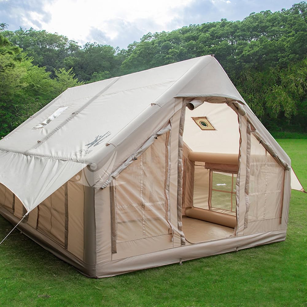 zelt-aufblasbar-6-personen-226byk-1.jpg TentHome Aufblasbare Zelte Camping Wasserdicht Glampingzelt Familienzelt Stehhöhe Luxuszelt mit Pumpe für 2 6 Personen L: 400 x 300 x 210cm : Amazon.de: Sport & Freizeit – Bild 1