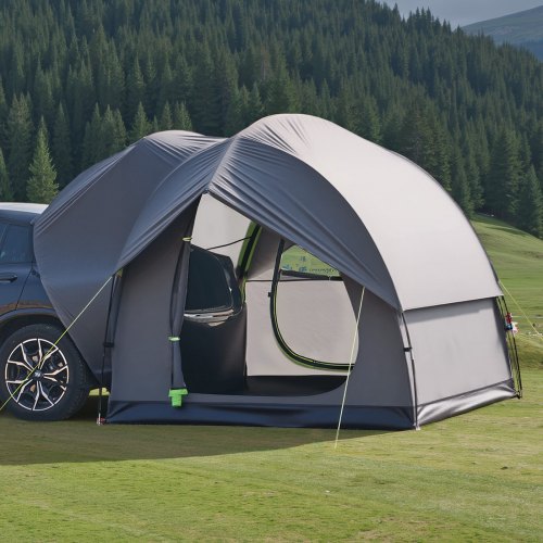 zelt-fuer-auto-076ony.jpg VEVOR SUV Zelt Camping AutO Zelt ( 240 x 240 x 215 cm) wasserdichtes PU2000 geräumiges Doppelschicht Design für 5 8 Personen, SUV Campingzelt mit 2 ... – Bild 1