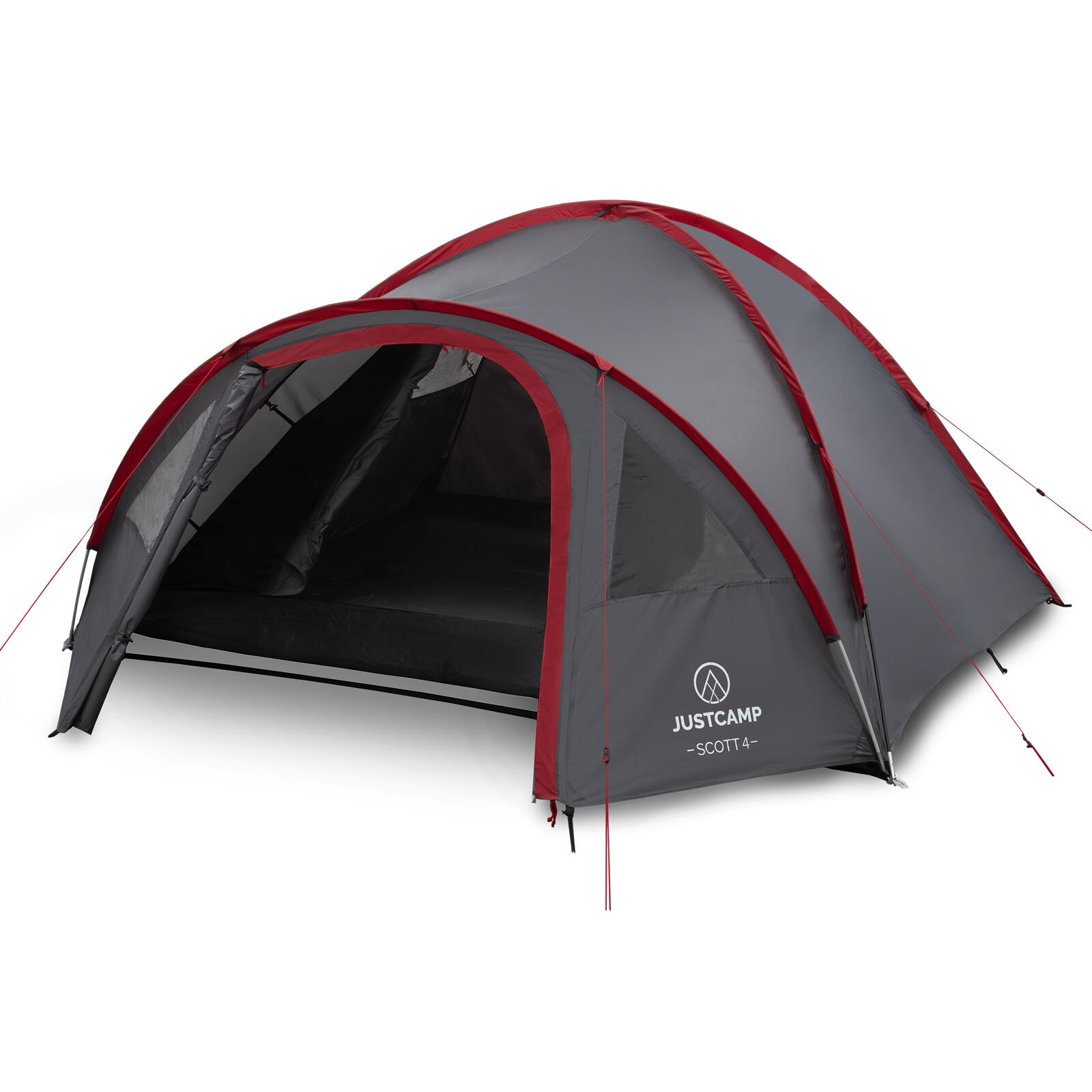 zelt-kaufen-4-personen-695ubq-1.jpg Camping Zelt 4 Personen Scott 4 Grau, wasserdicht, leicht & kompakt – Bild 1