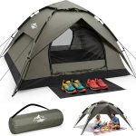 Campingzelt 2 3 Personen Pop Up Zelt wasserdicht 40s Schnellaufbau Wurfzelt | 40s Aufbau Pop Up Campingzelt, Zelt 2 3 Personen 3000mm wasserdicht & ...