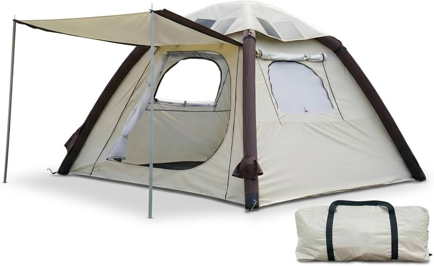 zelt-zum-aufpumpen-303pfn-1.jpg Automatisch aufblasbares Campingzelt mit 52W Solardach, 2–4 Personen, 210T Polyester, Wasserdicht, Auto Aufpumpen in 3 Min, TPU Luftsäule, USB & Type C Stromausgang, Familien & Auto Camping Zelt : Amazon.de: Sport & Freizeit – Bild 1